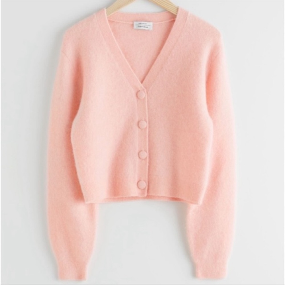 & Other Stories Pink Cardigan